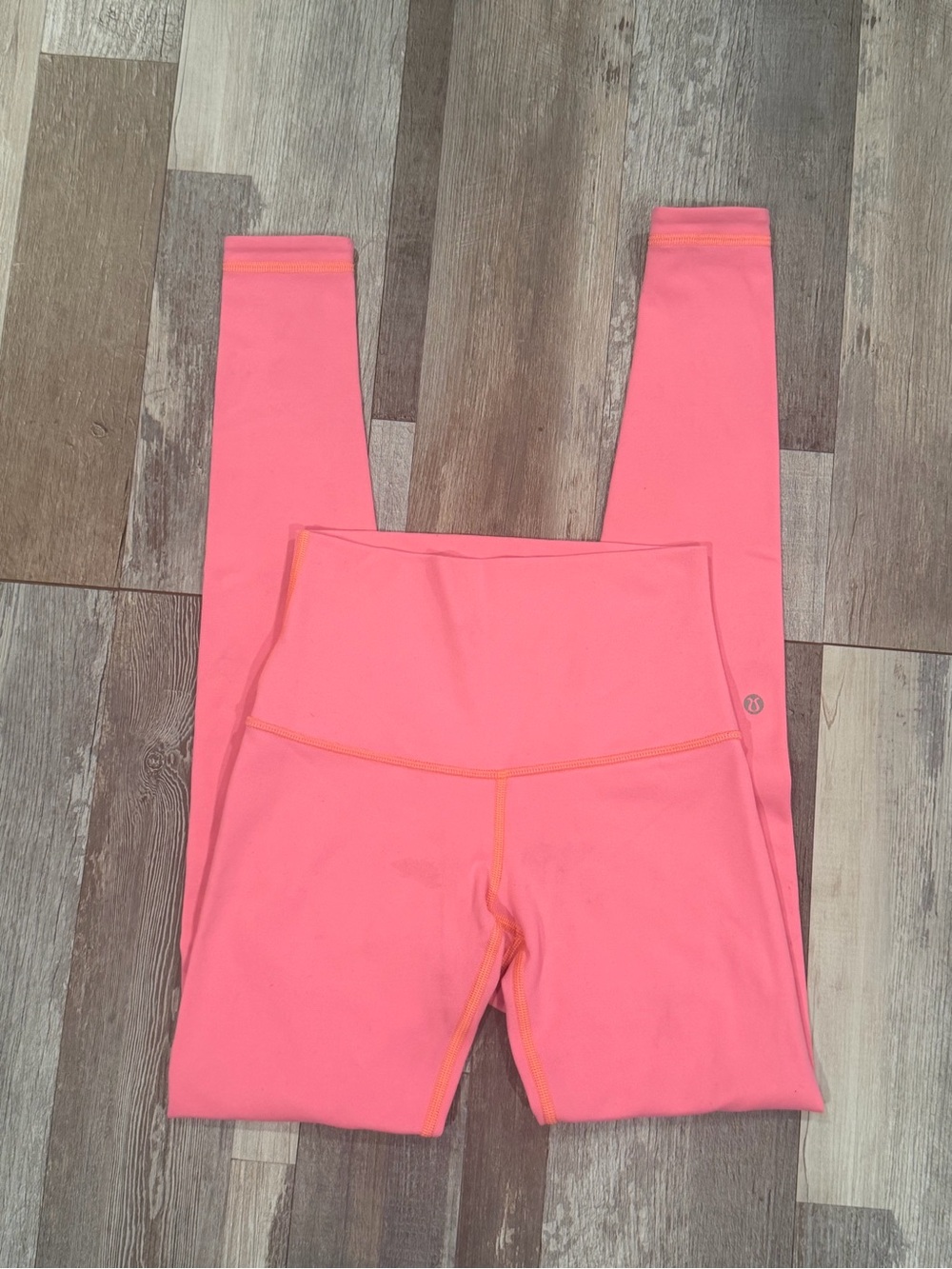 lululemon athletica Coral Pink Per Leggings